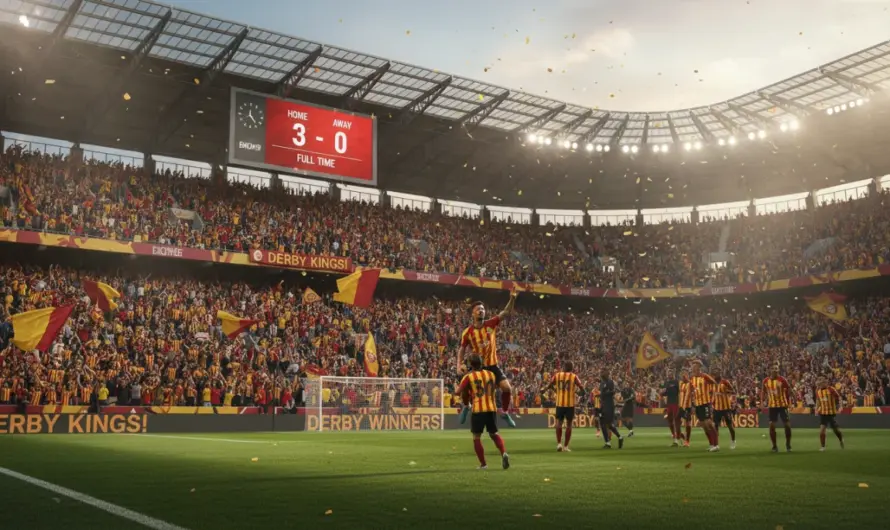 Galatasaray, Fenerbahçe’yi 3-0 İle Geçerek Şampiyonluk İçin Önemli Bir Avantaj Elde Etti